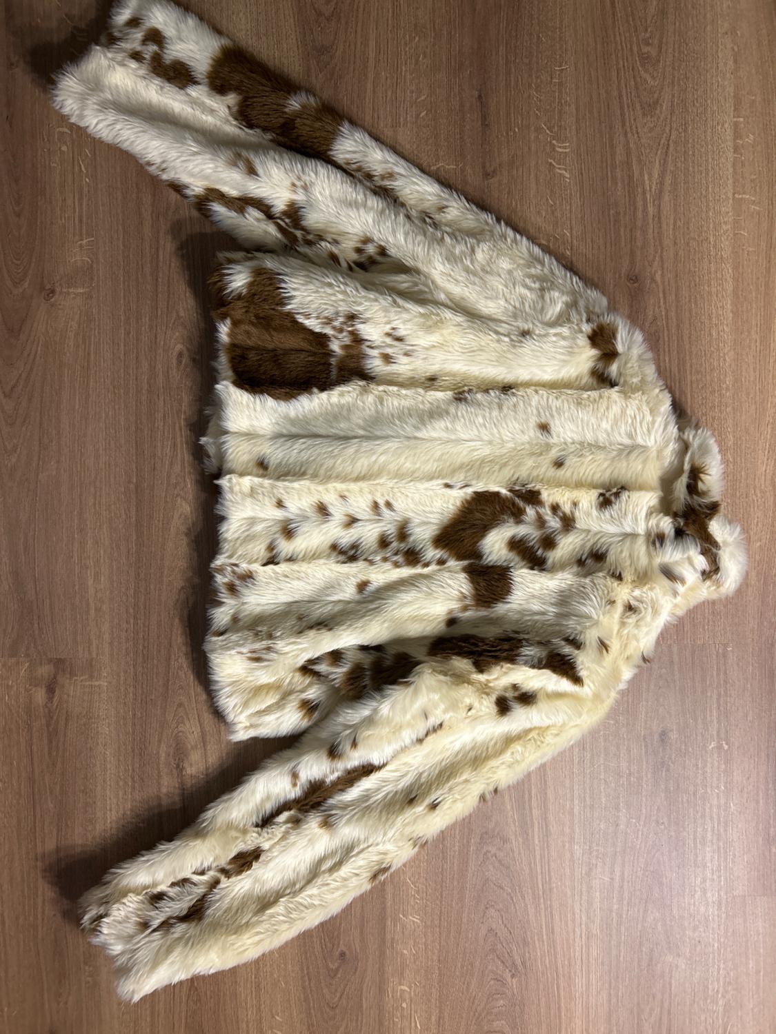 ANIMAL PRINT FAUX FUR JACKET - Image 2