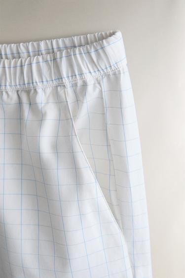 CHECKED SHORTS - Oyster-white by Zara - Image 3