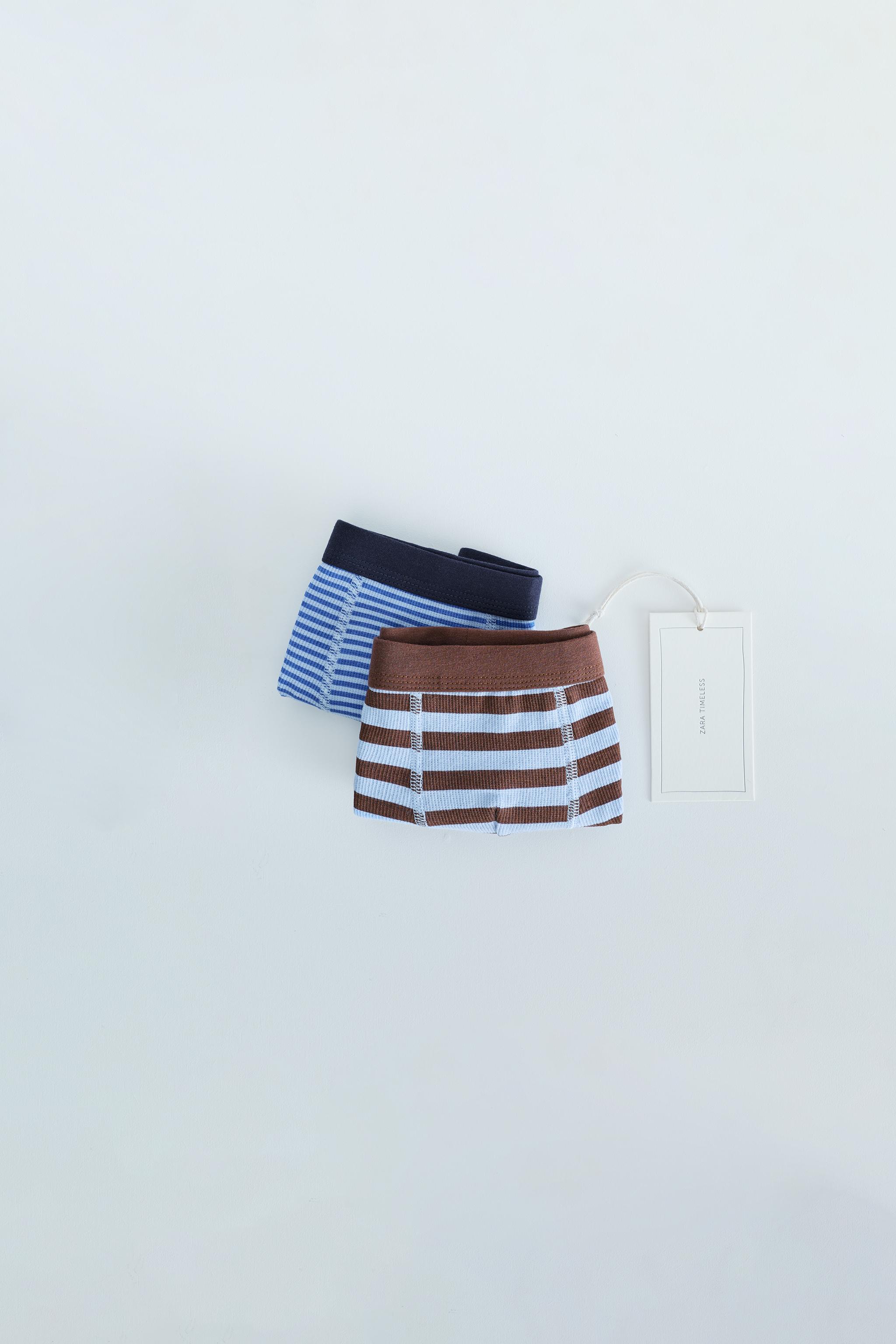 ZARA TIMELESS - THREE-PACK OF STRIPED BOXER BRIEFS