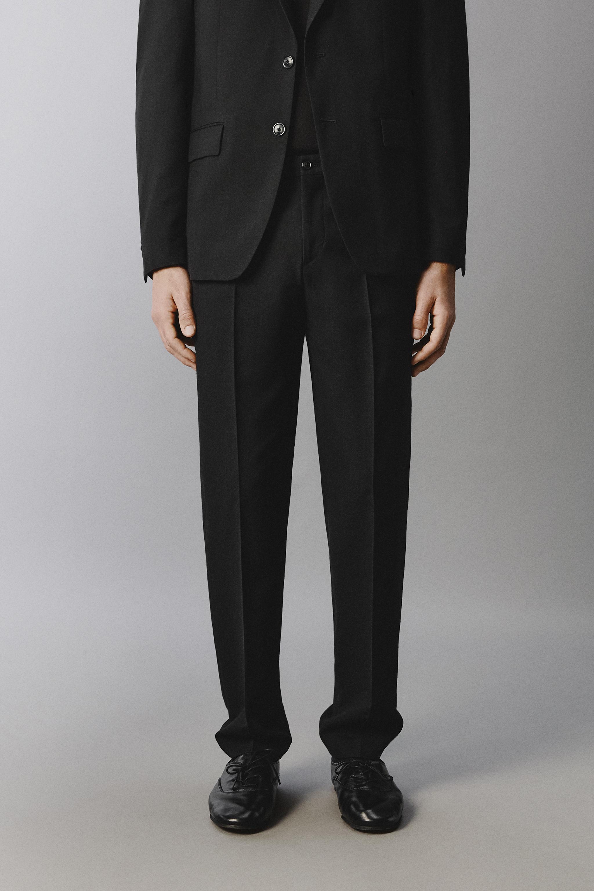 WOOL BLEND SUIT PANTS