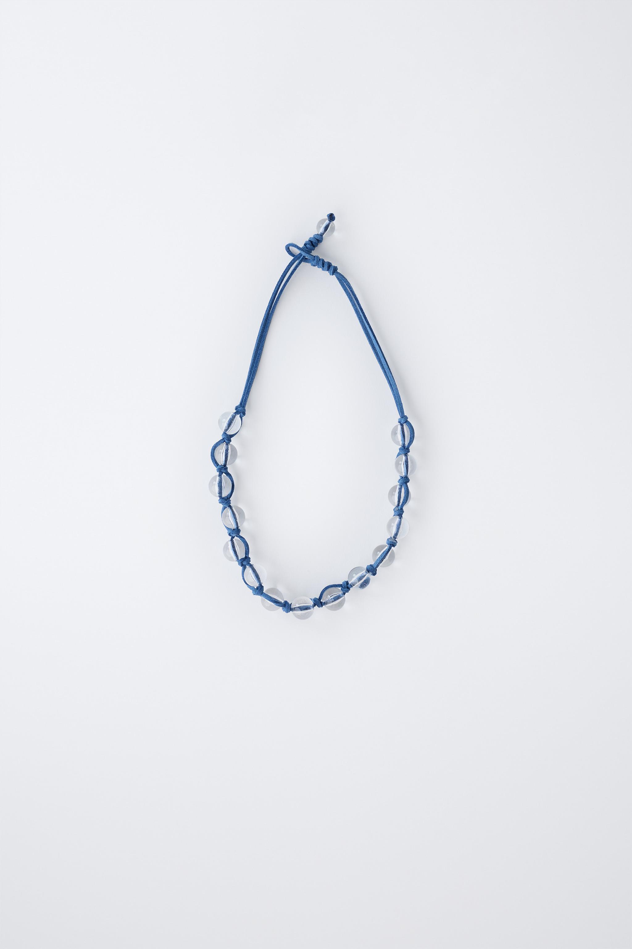 COLLIER LACET À BOULES