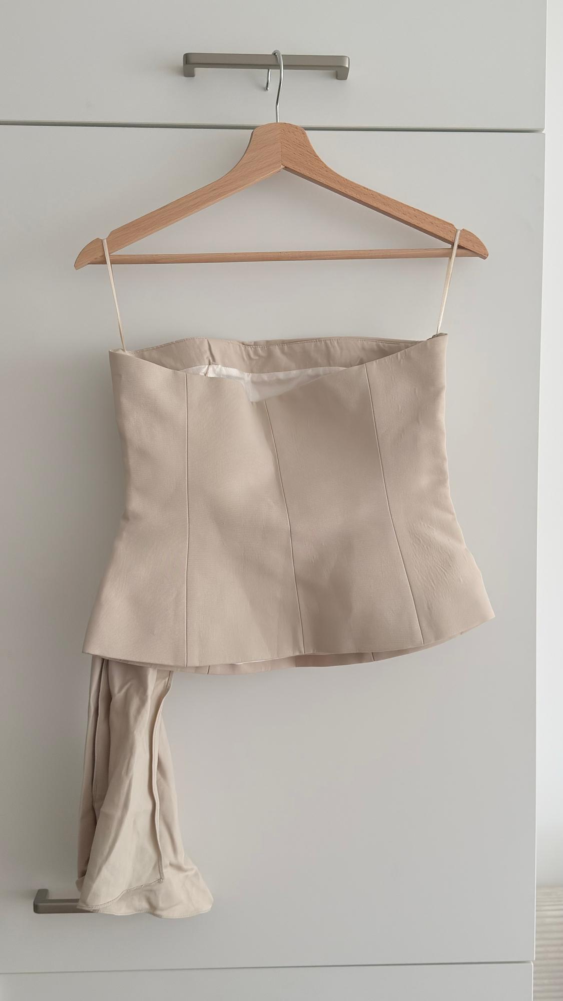 STRAPLESS DRAPED TOP - Image 2