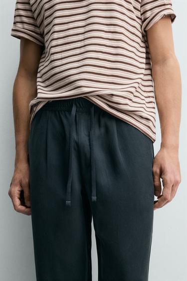 REGULAR FIT 100% LYOCELL TROUSERS - Blue by Zara - Image 4
