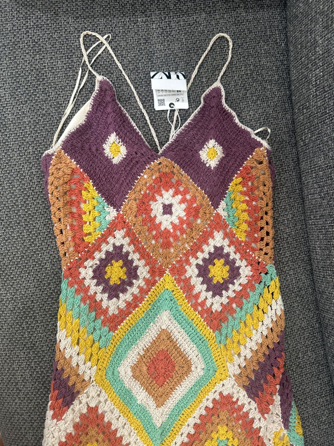 COLORFUL CROCHETED DRESS - Image 2
