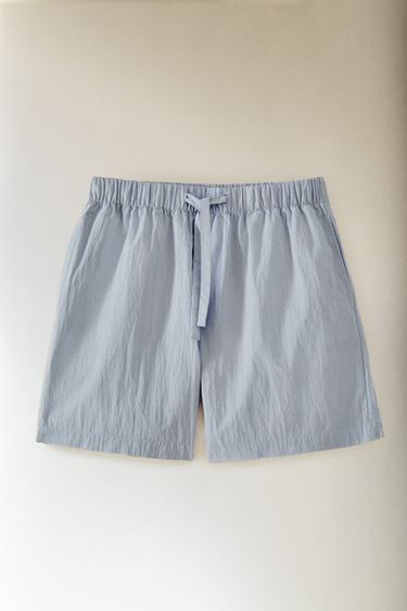 SHORT COTON - Bleu clair de Zara - Image 4
