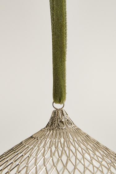 MESH CHRISTMAS TREE DECORATION — Silver 2