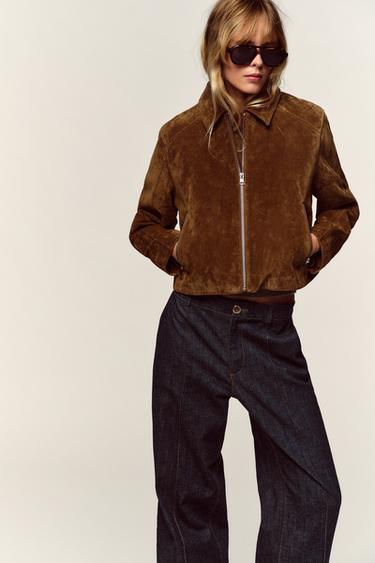 Zara Z1975 BOOTCUT DENIM PANTS - Blue