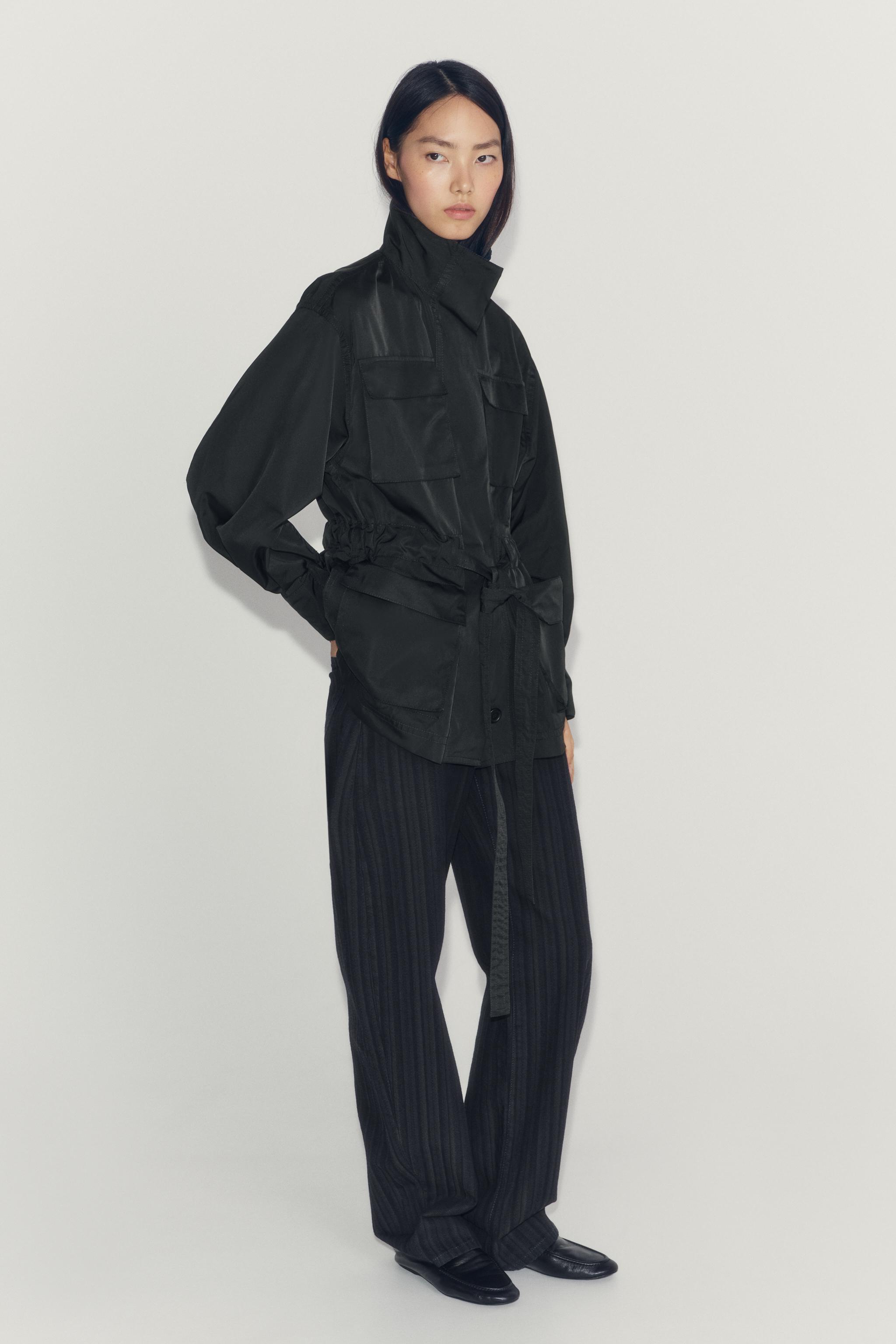 Zara ZW COLLECTION KEMERLİ CEKET görsel 3