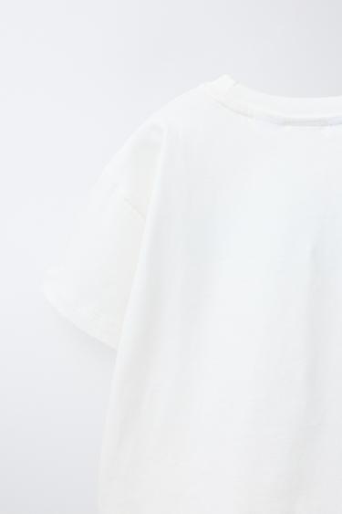 SNOOPY PEANUTS™ EMBROIDERED PRINT T-SHIRT - White by Zara - Image 3