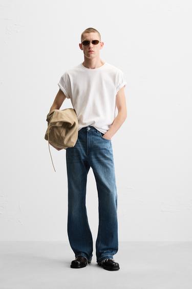 FLARE FIT JEANS - Mid-blue by Zara
