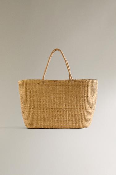 LARGE TOTE BAG - Light beige by Zara - Image 0