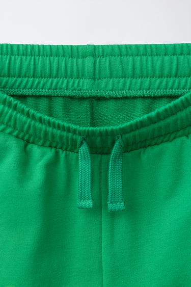 SHORT À BANDES LATÉRALES - Vert de Zara - Image 2
