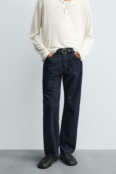 STRAIGHT FIT JEANS - Blue by Zara