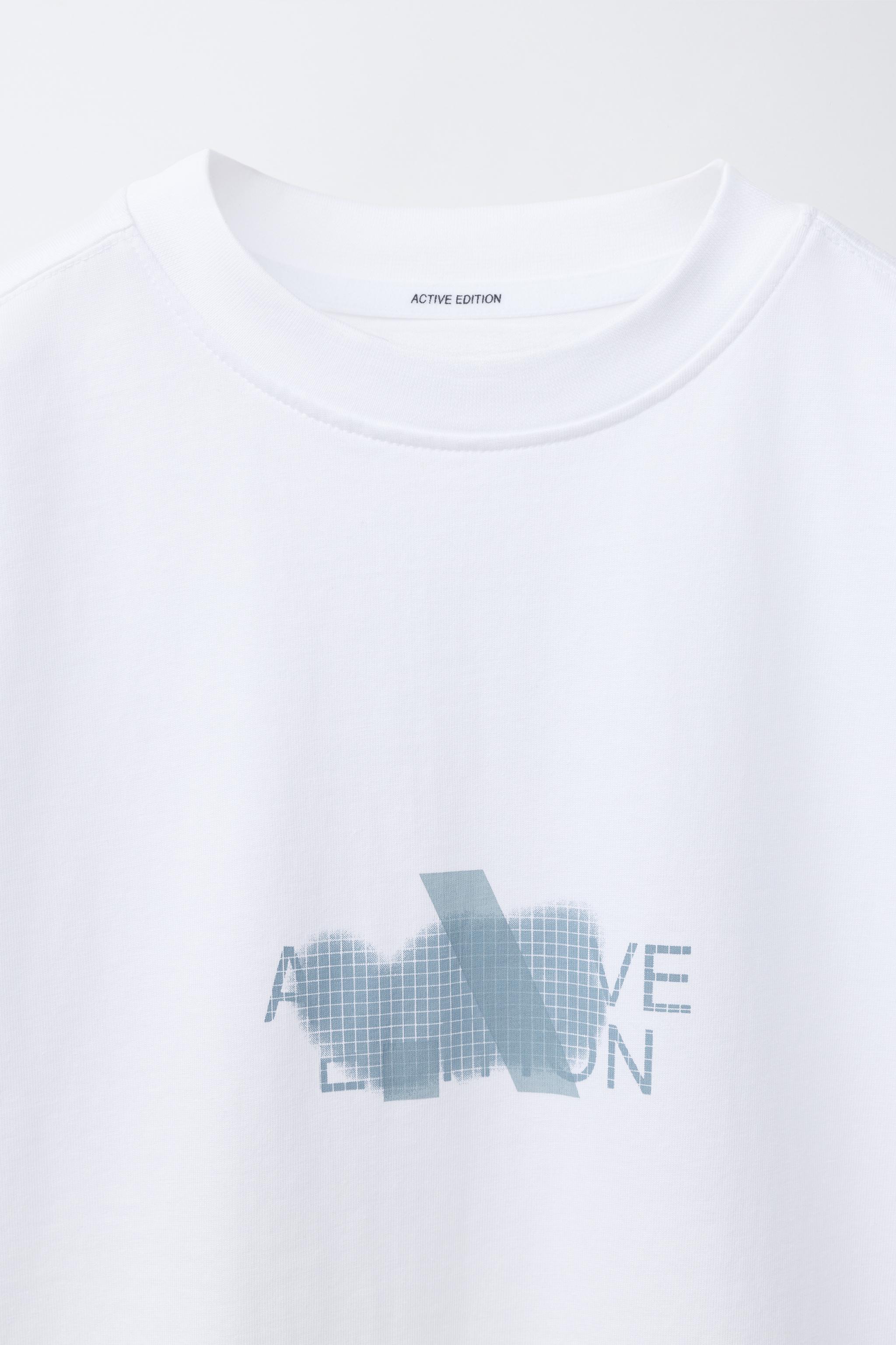Детские футболки Zara SPORTY LOGO T-SHIRT — фото 3
