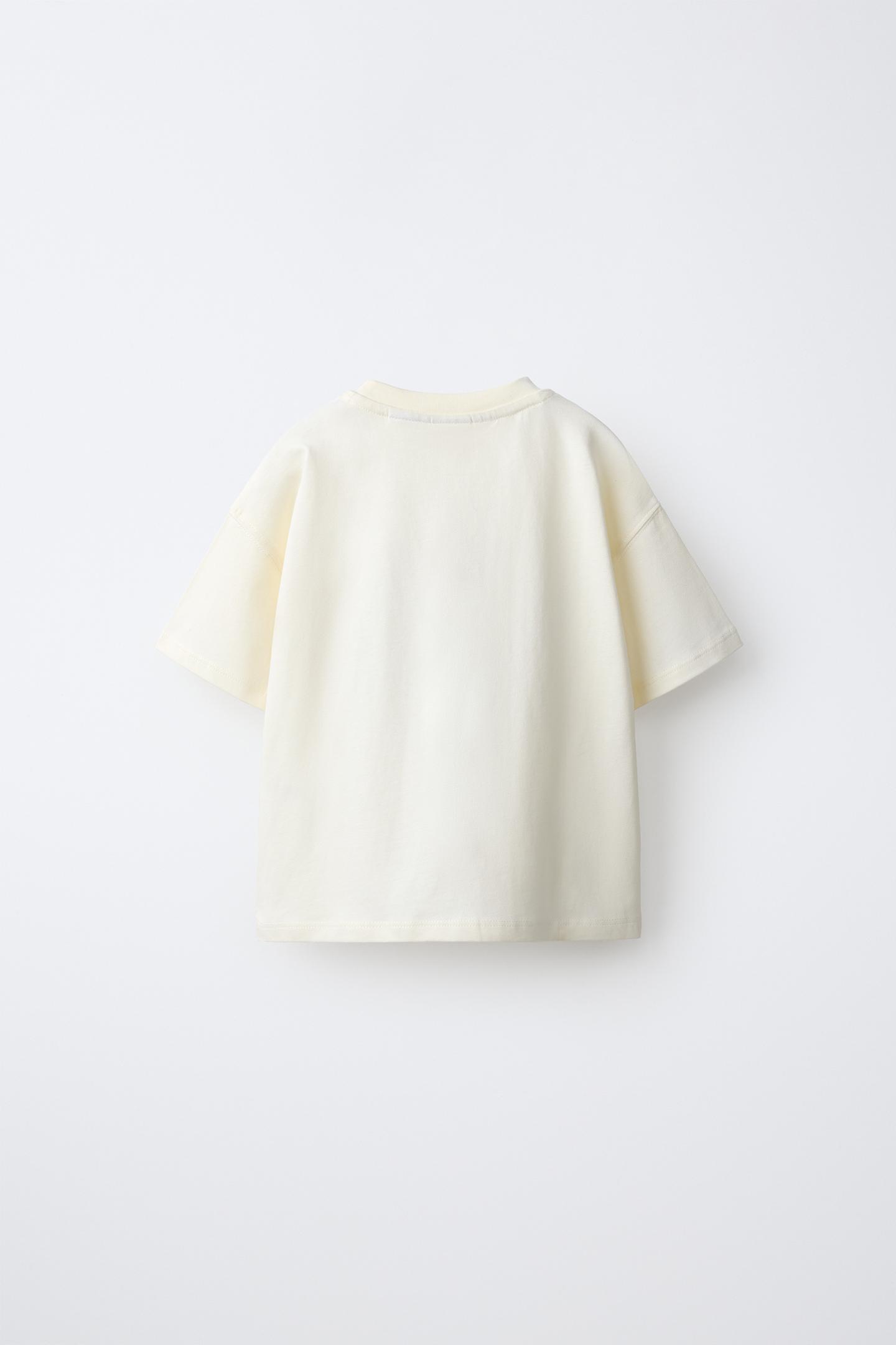 Детская футболка Zara Snoopy Peanuts™ Embroidered, цвет: Белый — фото 2