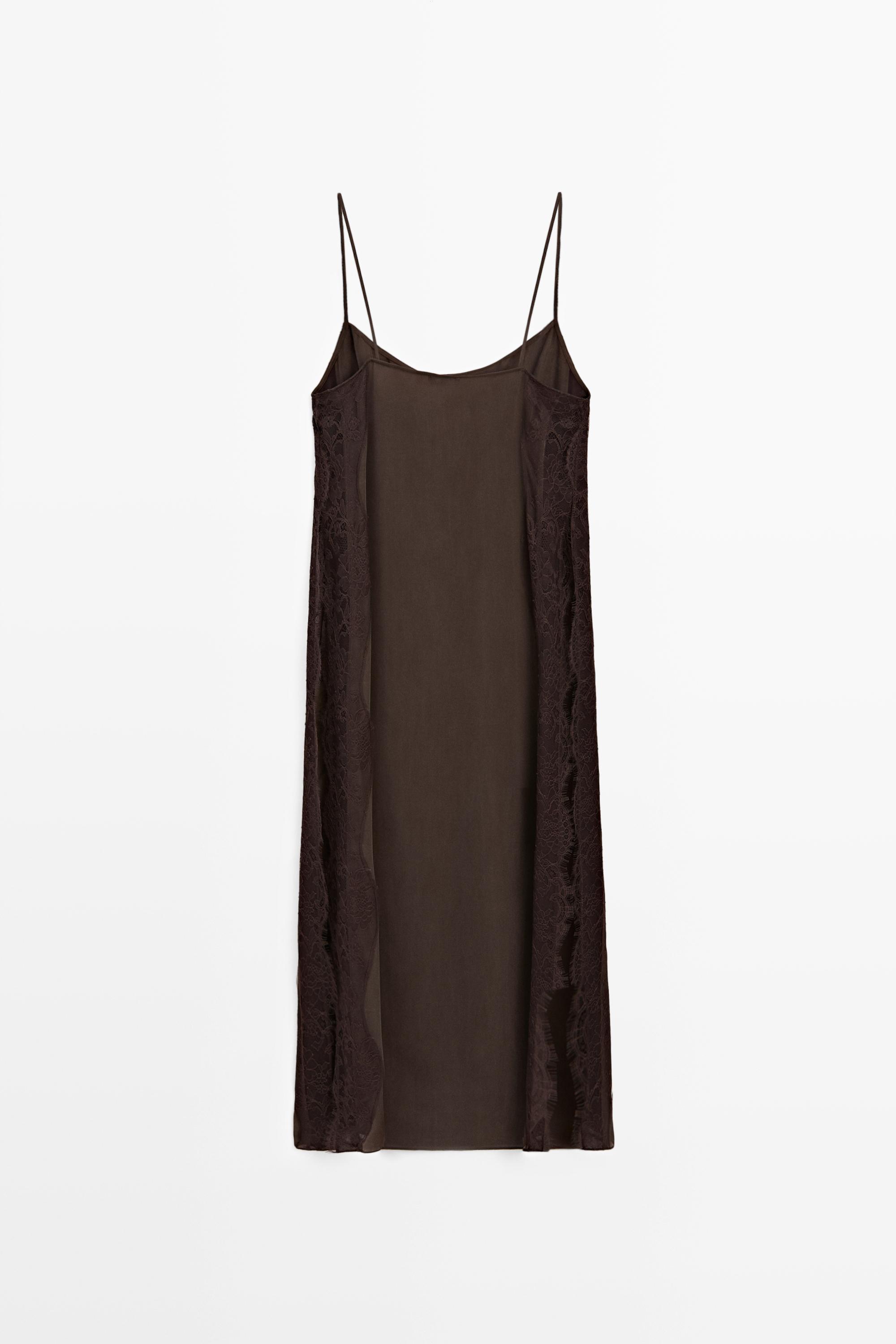 Total look camisole dress with lace detail