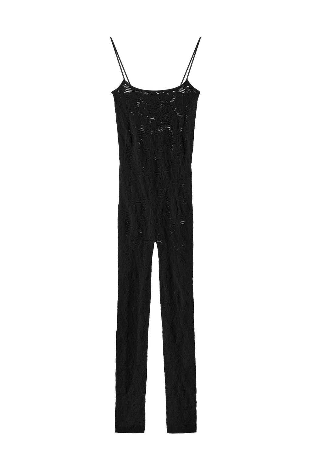 LONG SEAMLESS LACE JUMPSUIT - image 3