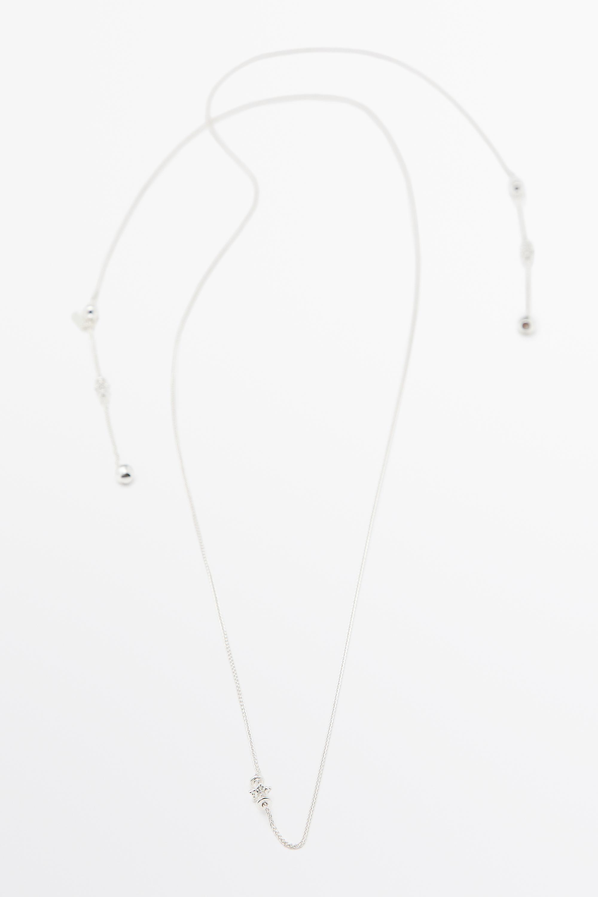 Multi-way piece necklace — Silver