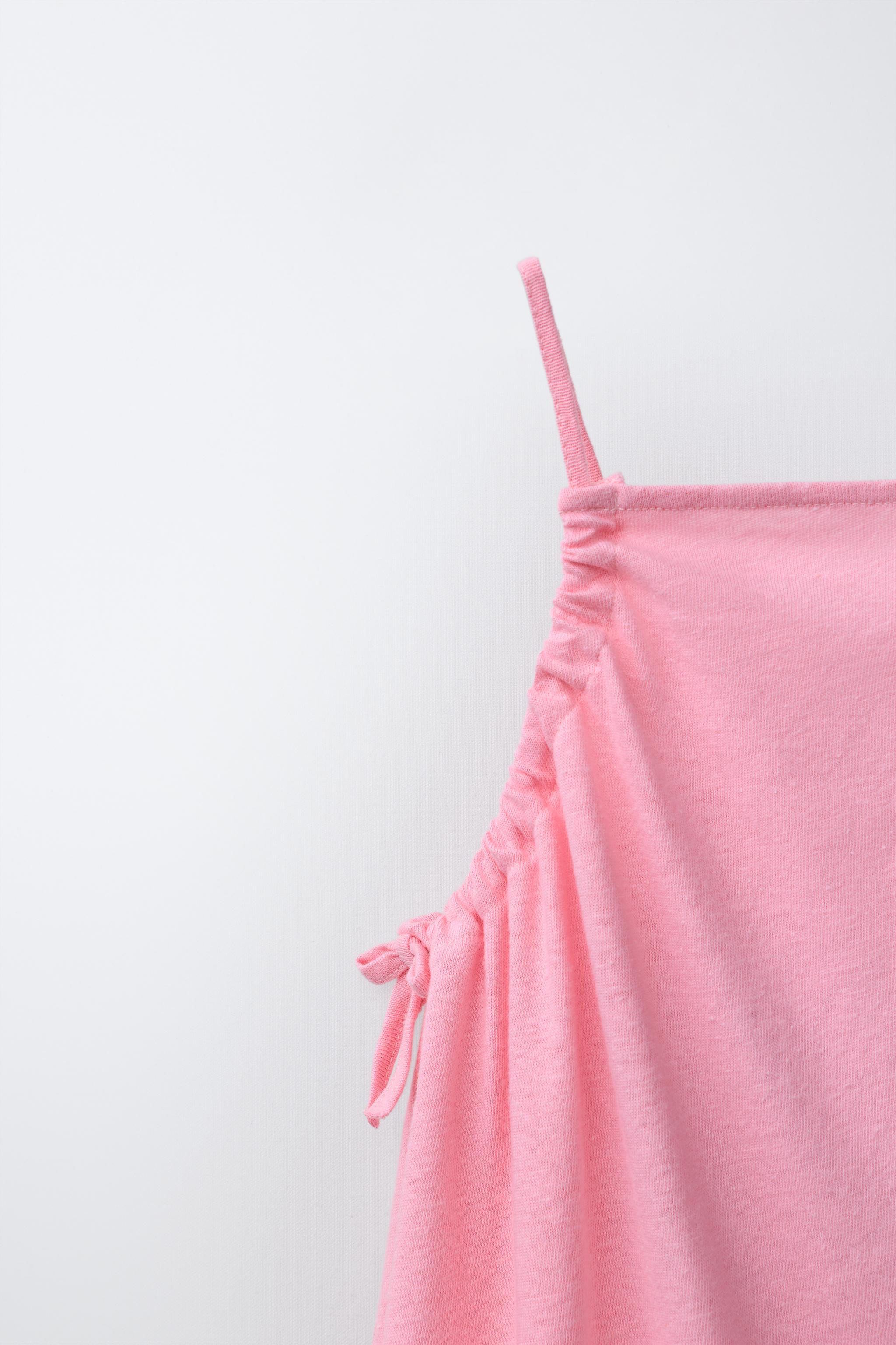 COTTON LINEN BLEND TOP AND SHORTS SET