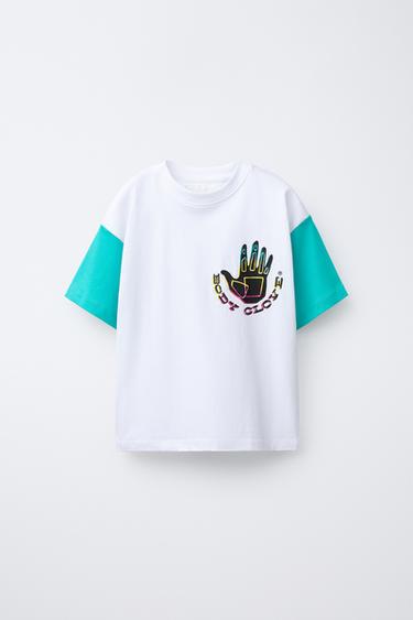 ZARA X BODY GLOVE ® CONTRAST SLEEVE T-SHIRT - White by Zara