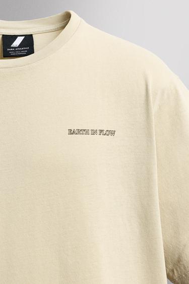 T-SHIRT REGULAR FIT IMPRIMÉ GRAPHIQUE - Blanc cassé de Zara - Image 8