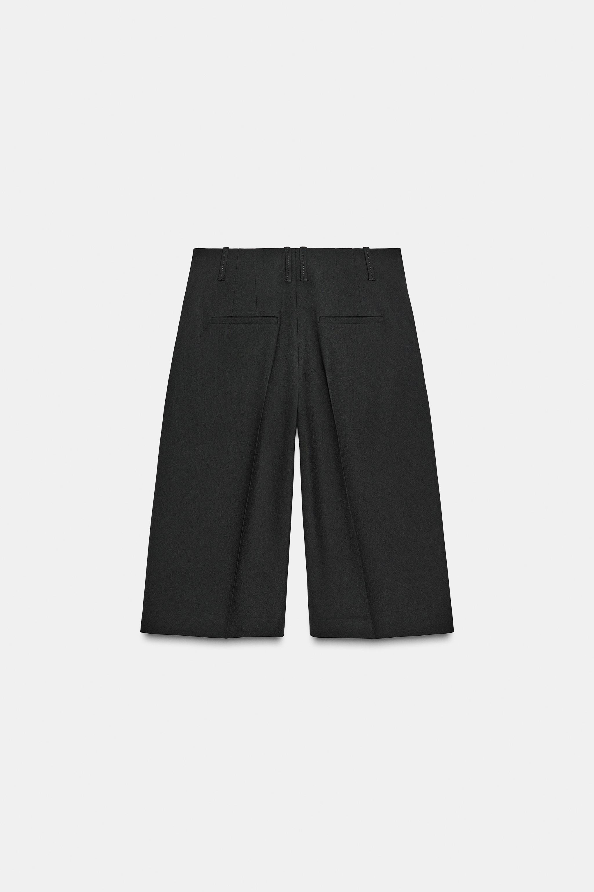 ZW COLLECTION LONG BERMUDA SHORTS - Black | ZARA United States