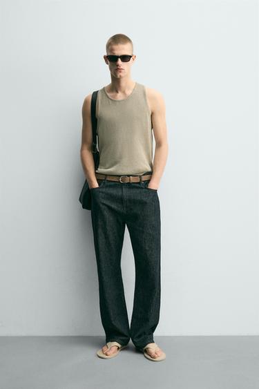 ΠΛΕΚΤΗ ΜΠΛΟΥΖΑ TANK RELAXED FIT - Πράσινο ανοιχτό του Zara - Εικόνα 0
