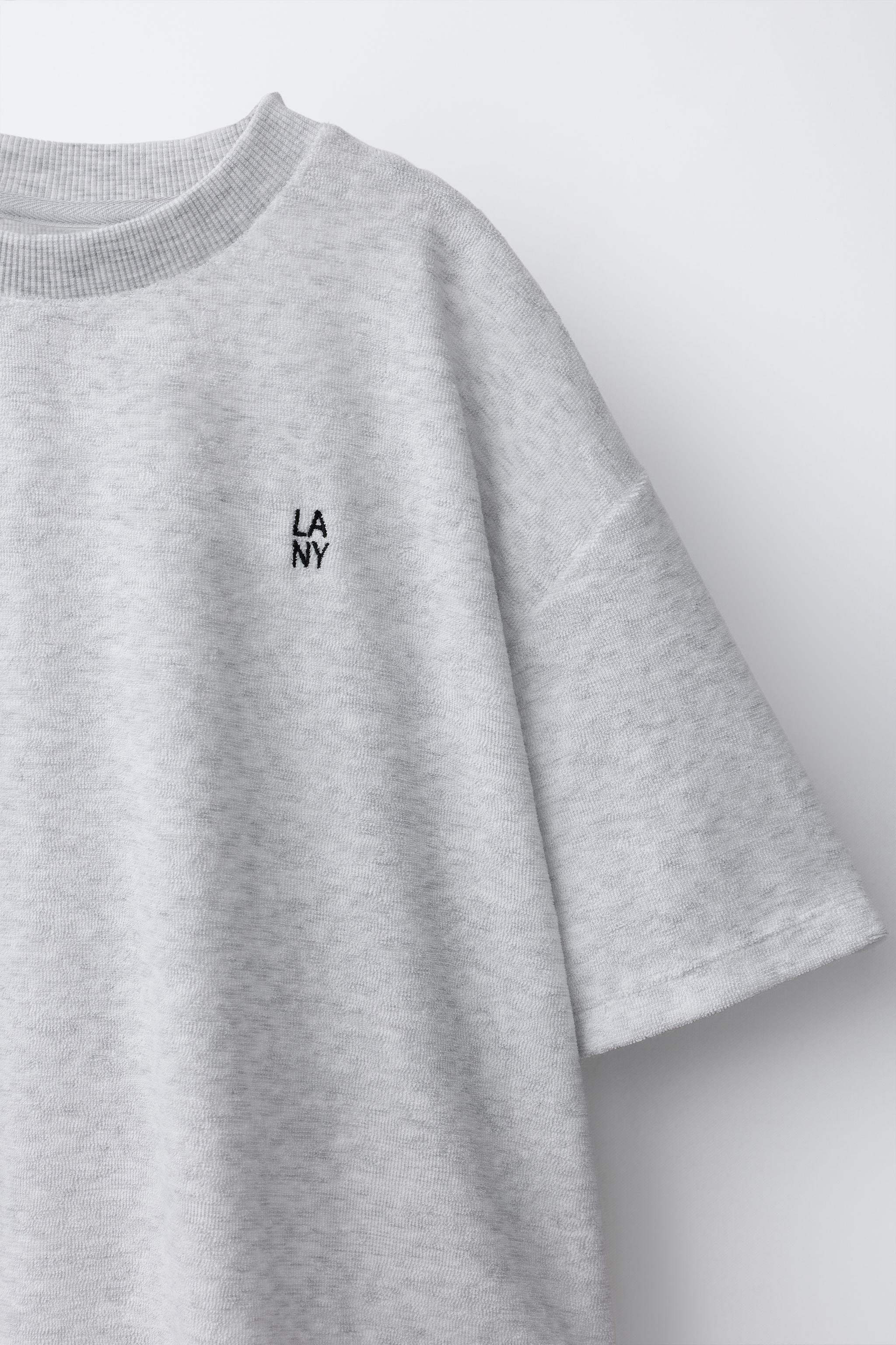 TOWEL EFFECT T-SHIRT AND BERMUDA SET