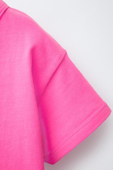 T-SHIRT UNI - Rose de Zara - Image 4