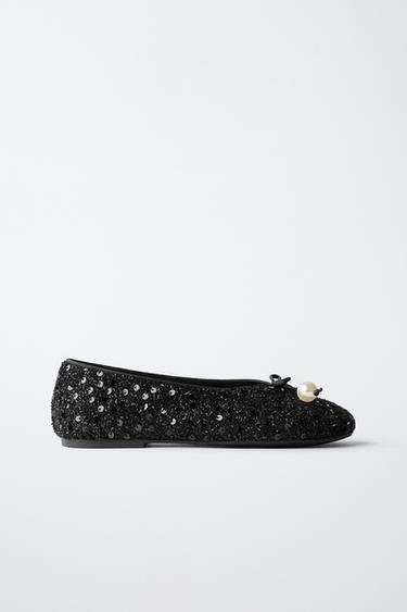 FLATS PERLAS - Negro de Zara