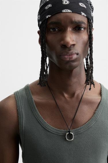 WASHED RIBBED VEST TOP - Dark grey by Zara - Image 5