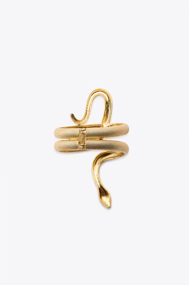 BRACELET MÉTALLIQUE SERPENT - Doré de Zara - Image 3