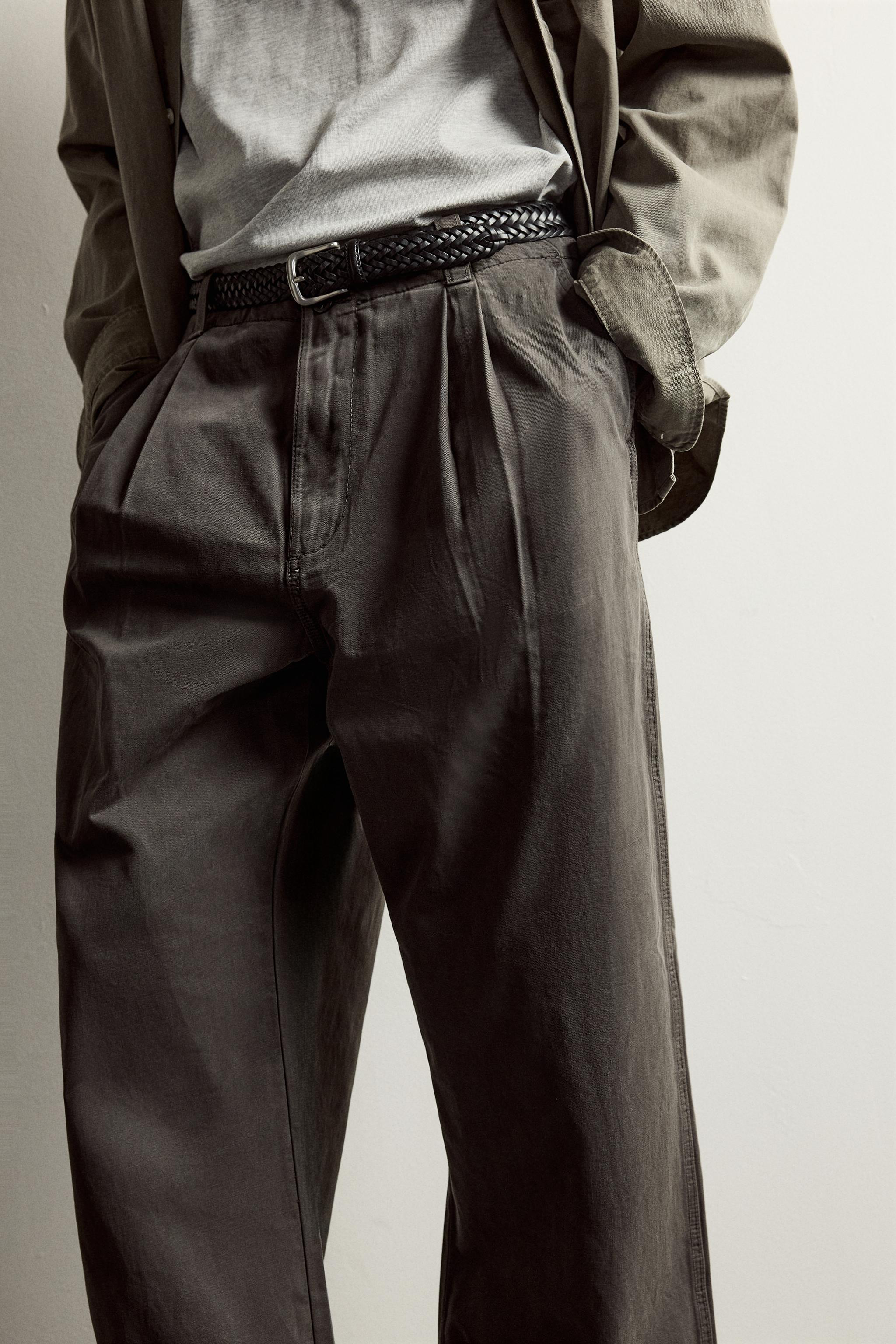 WIDE-FIT CHINO PANTS