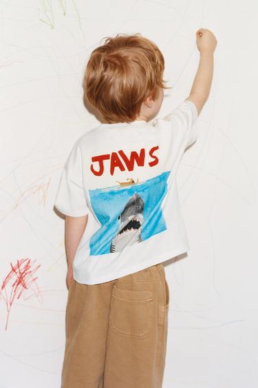 JAWS© X DYLAN´S T-SHIRT CLUB X ZARA ILLUSTRATION T-SHIRT - White by Zara