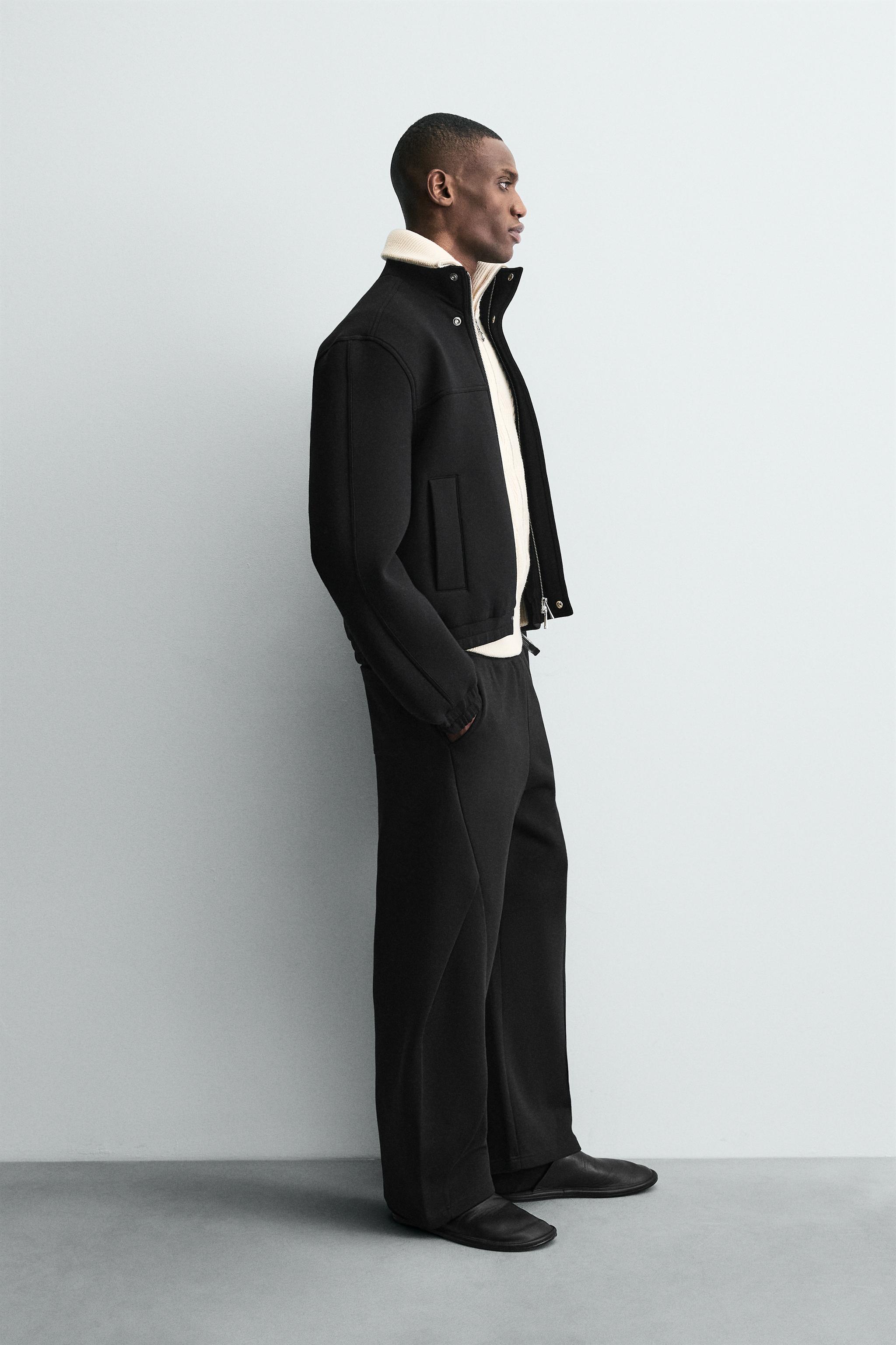 BOXY FIT NEOPRENE EFFECT JACKET