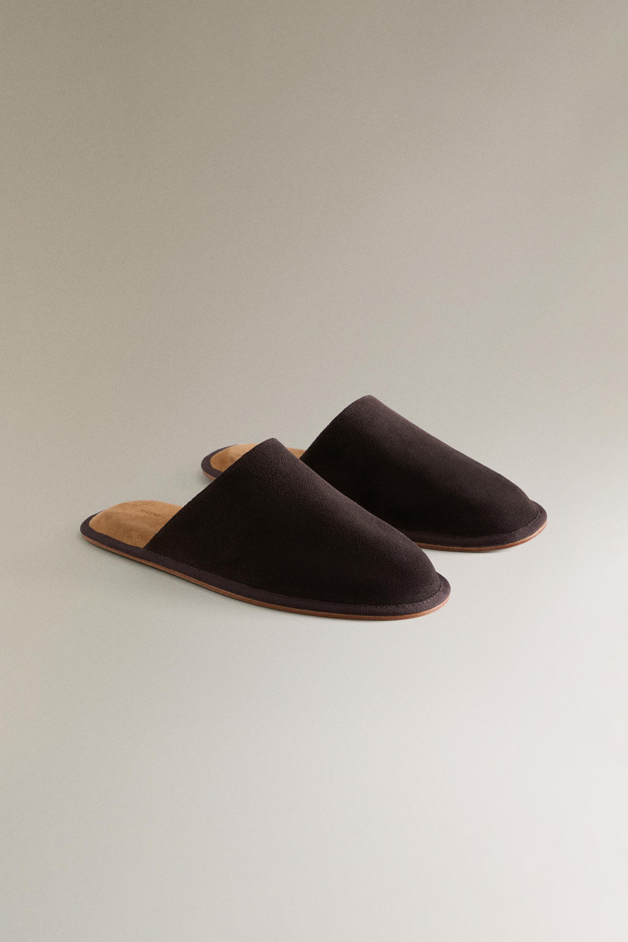 LEATHER MULE SLIPPERS
