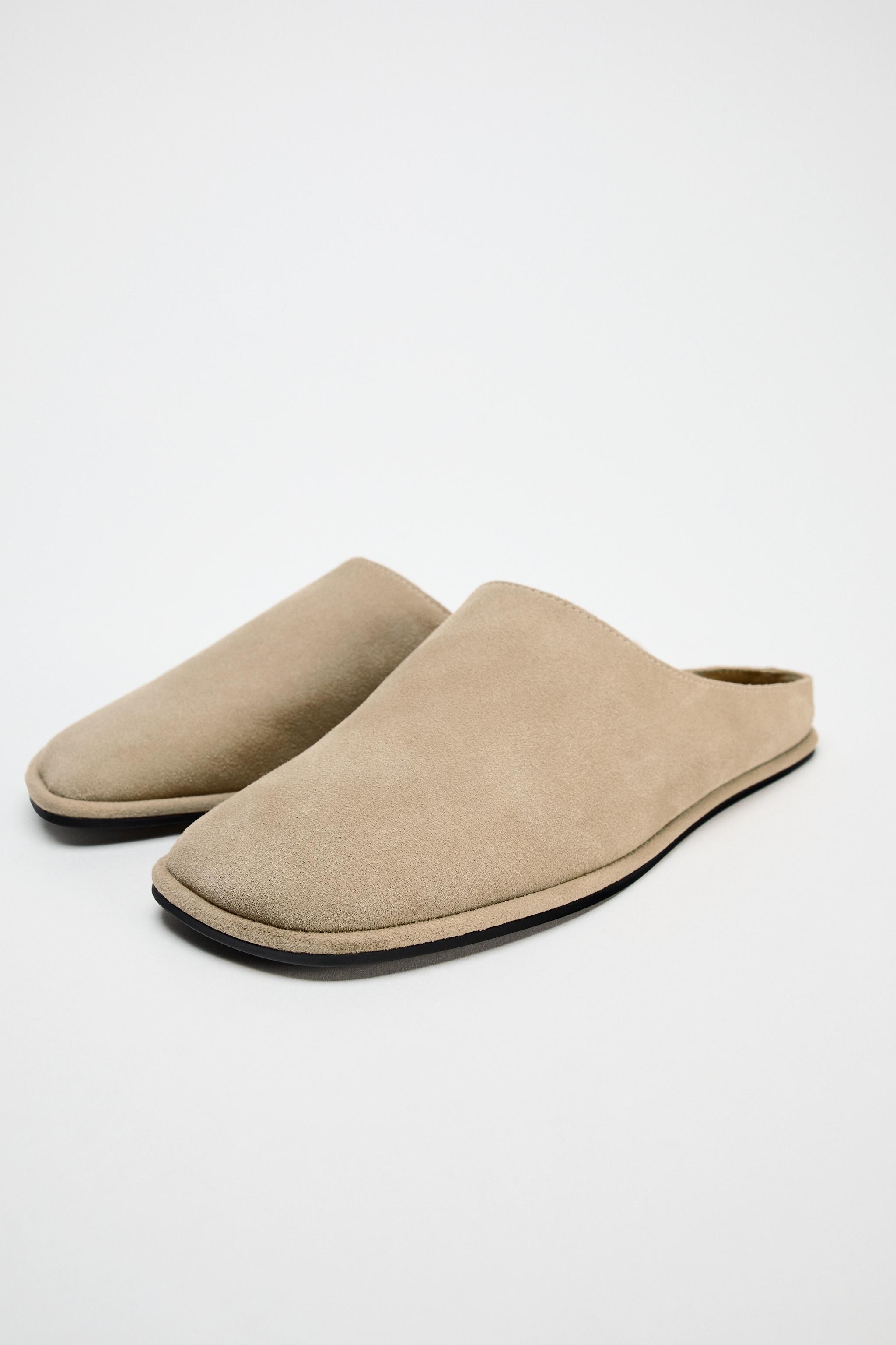 Zara suede mules top