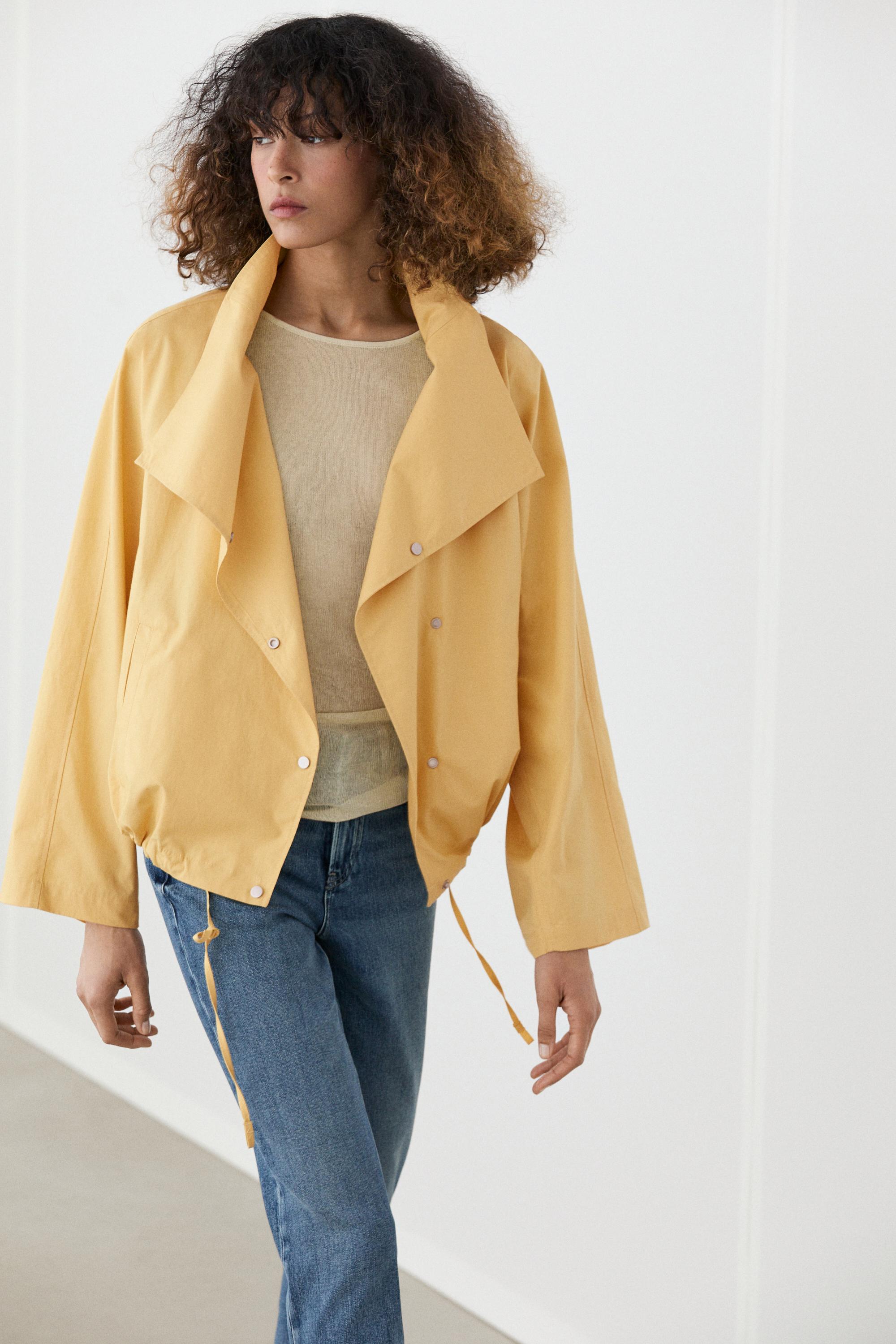 100% cotton bomber jacket with side fastening
