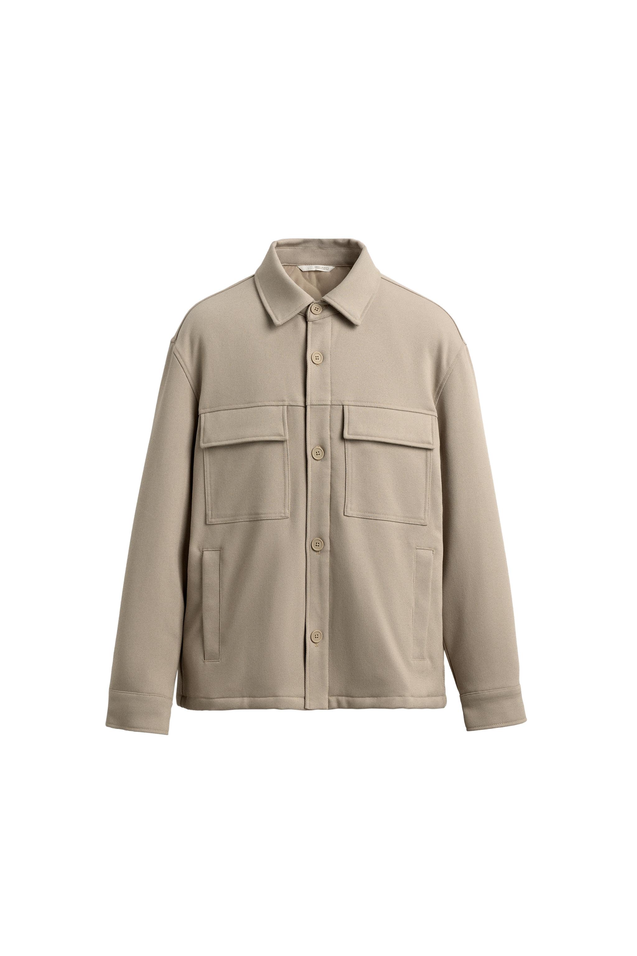 ソフトキルト加工シャツジャケット - ベージュ | ZARA Japan / 日本
