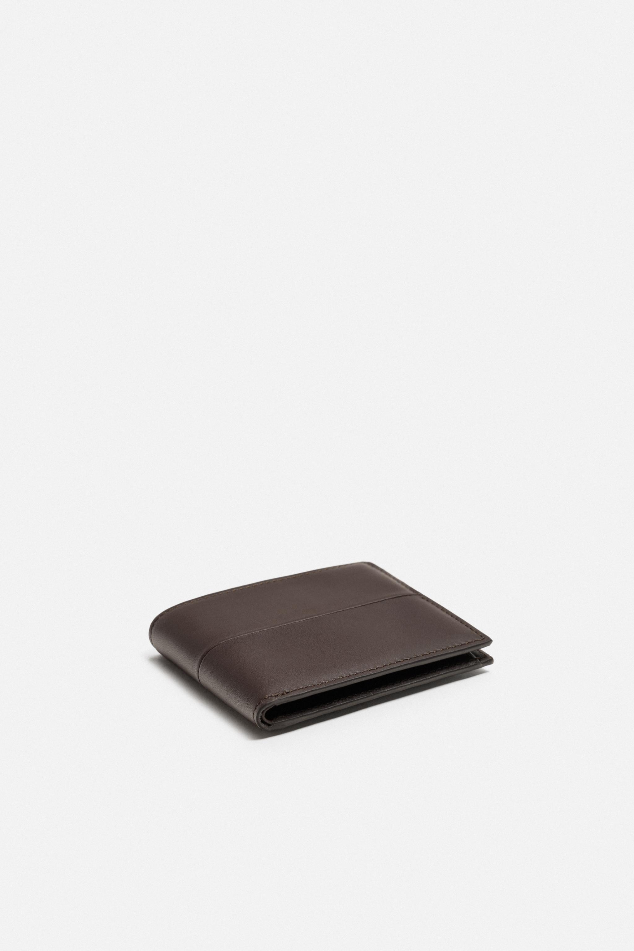 LEATHER WALLET - Brown | ZARA Canada