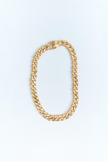 CHAIN LINK NECKLACE - Golden by Zara