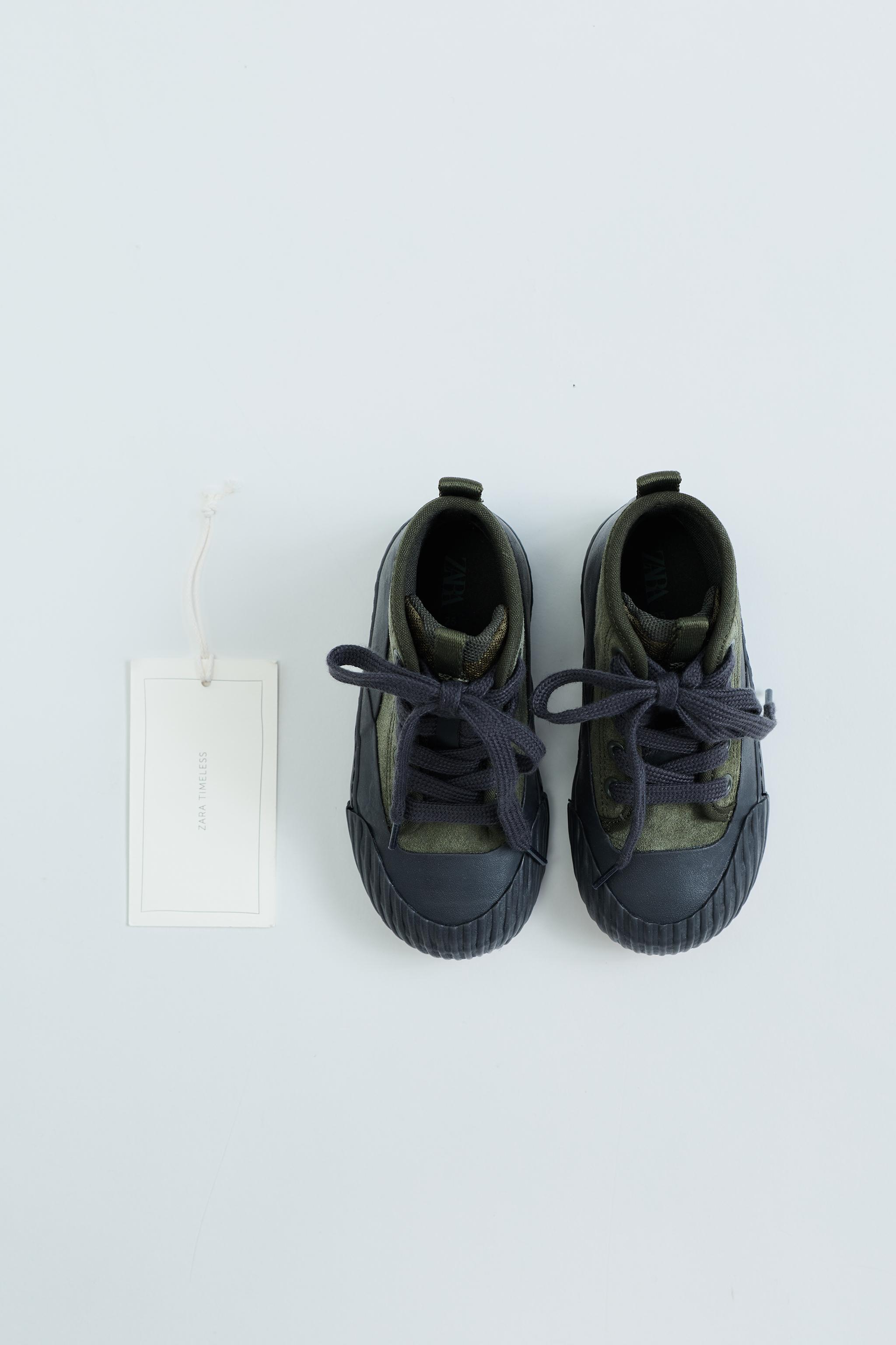 ZARA TIMELESS - BASKET MONTANTE EN CUIR ET DAIM