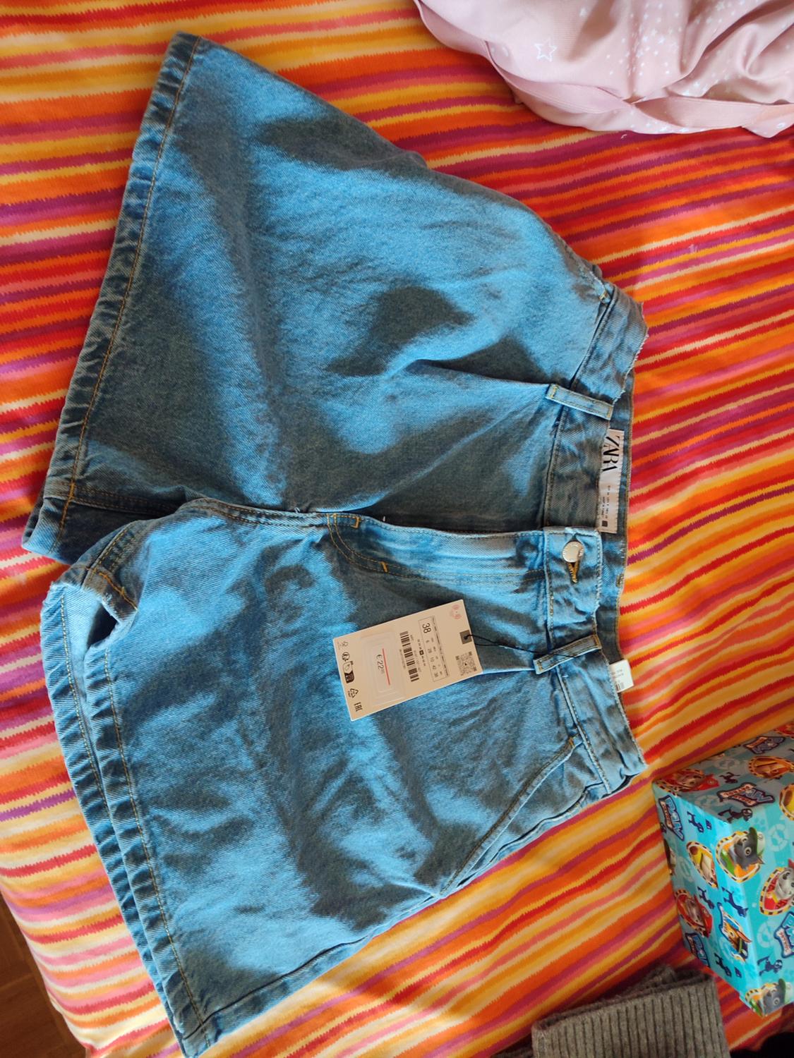 Z1975 DENIM BERMUDA SHORTS WITH DARTS