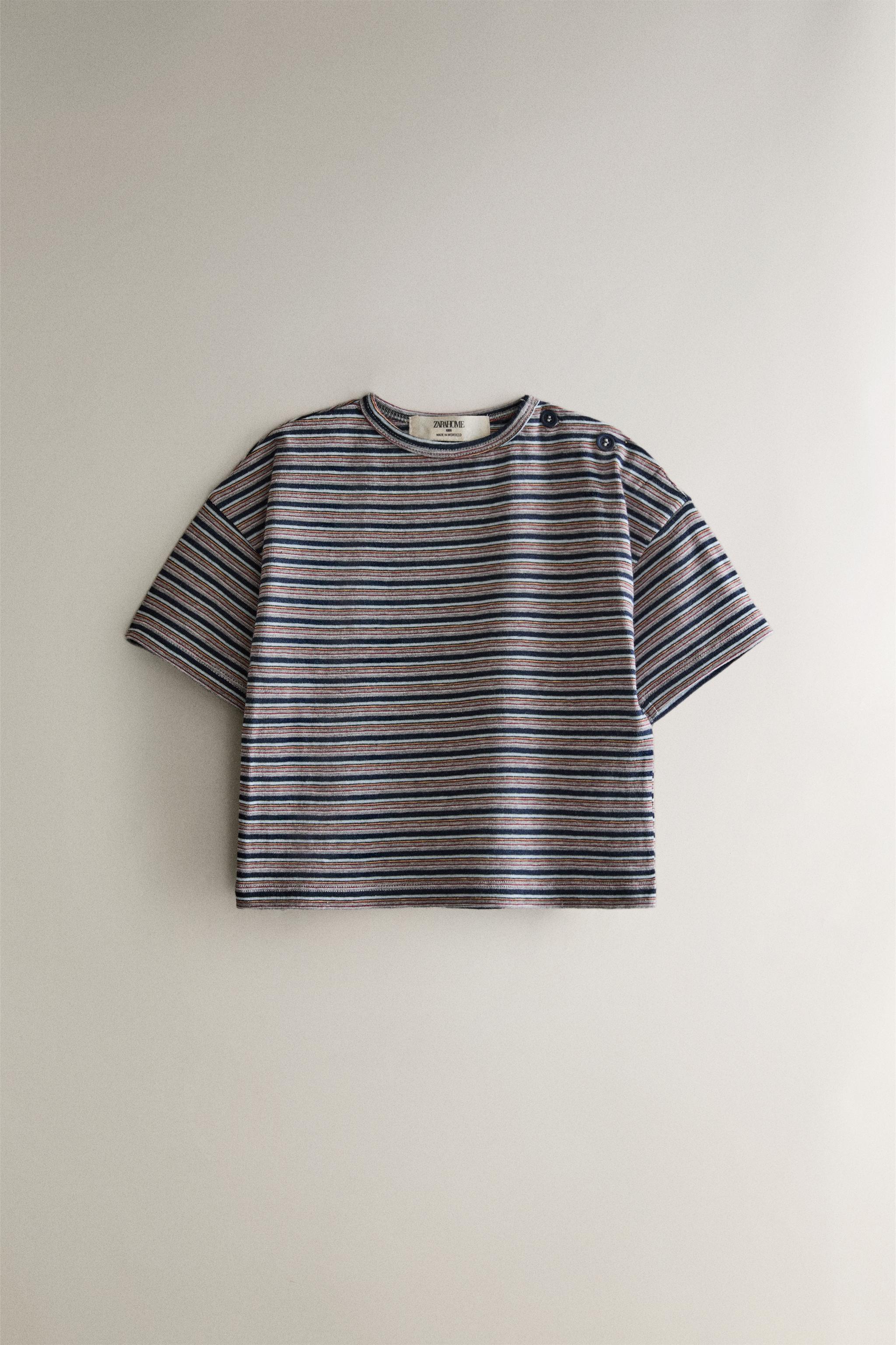 T-SHIRT DE PLAGE ENFANT RAYURES