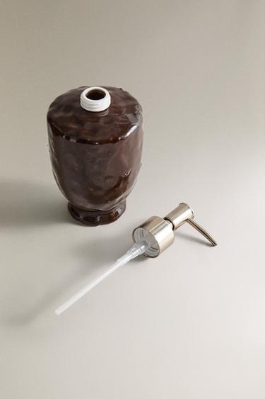 BROWN CERAMIC SOAP DISPENSER - Brown by Zara - Image 3