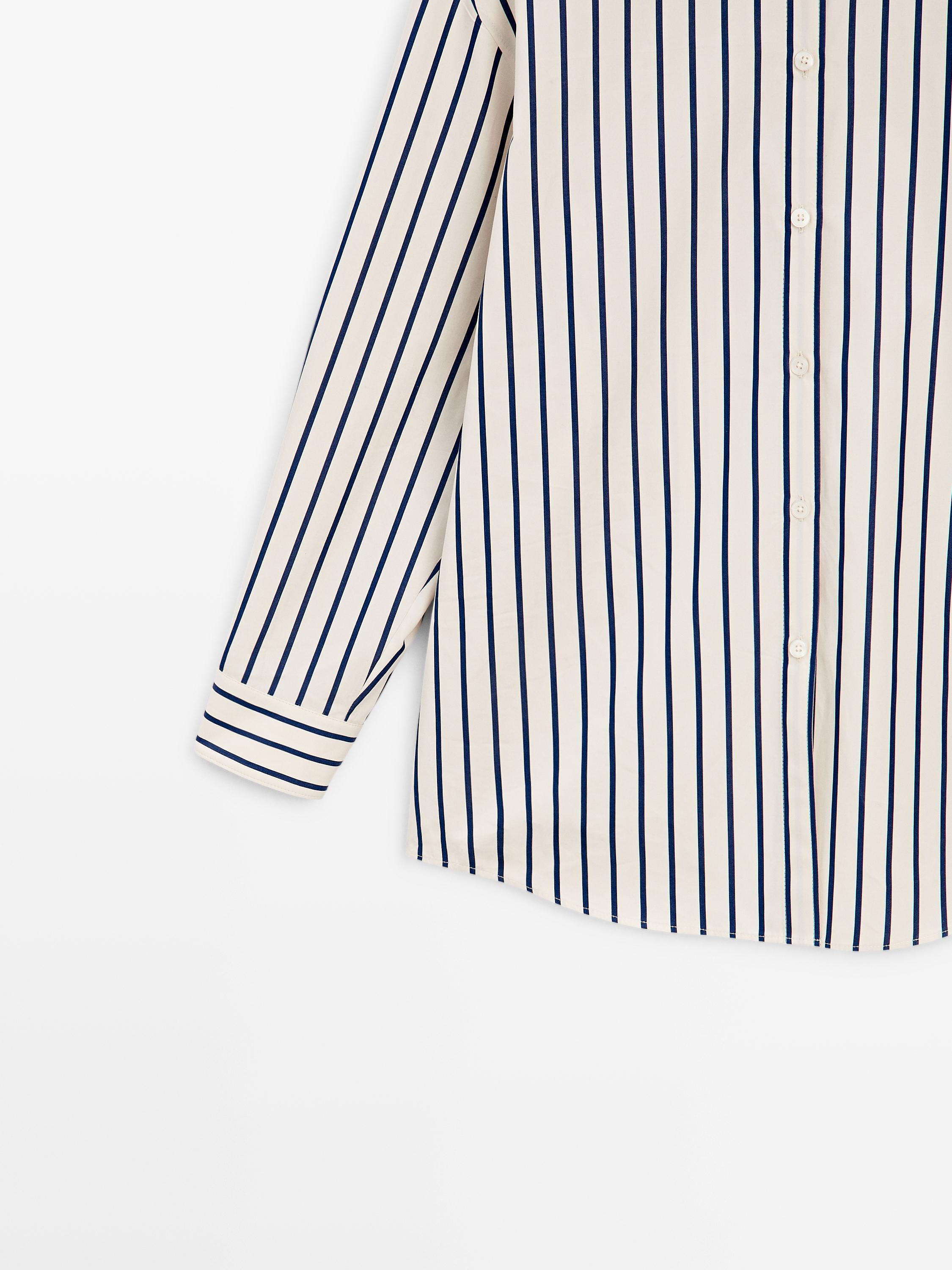 100% cotton striped shirt