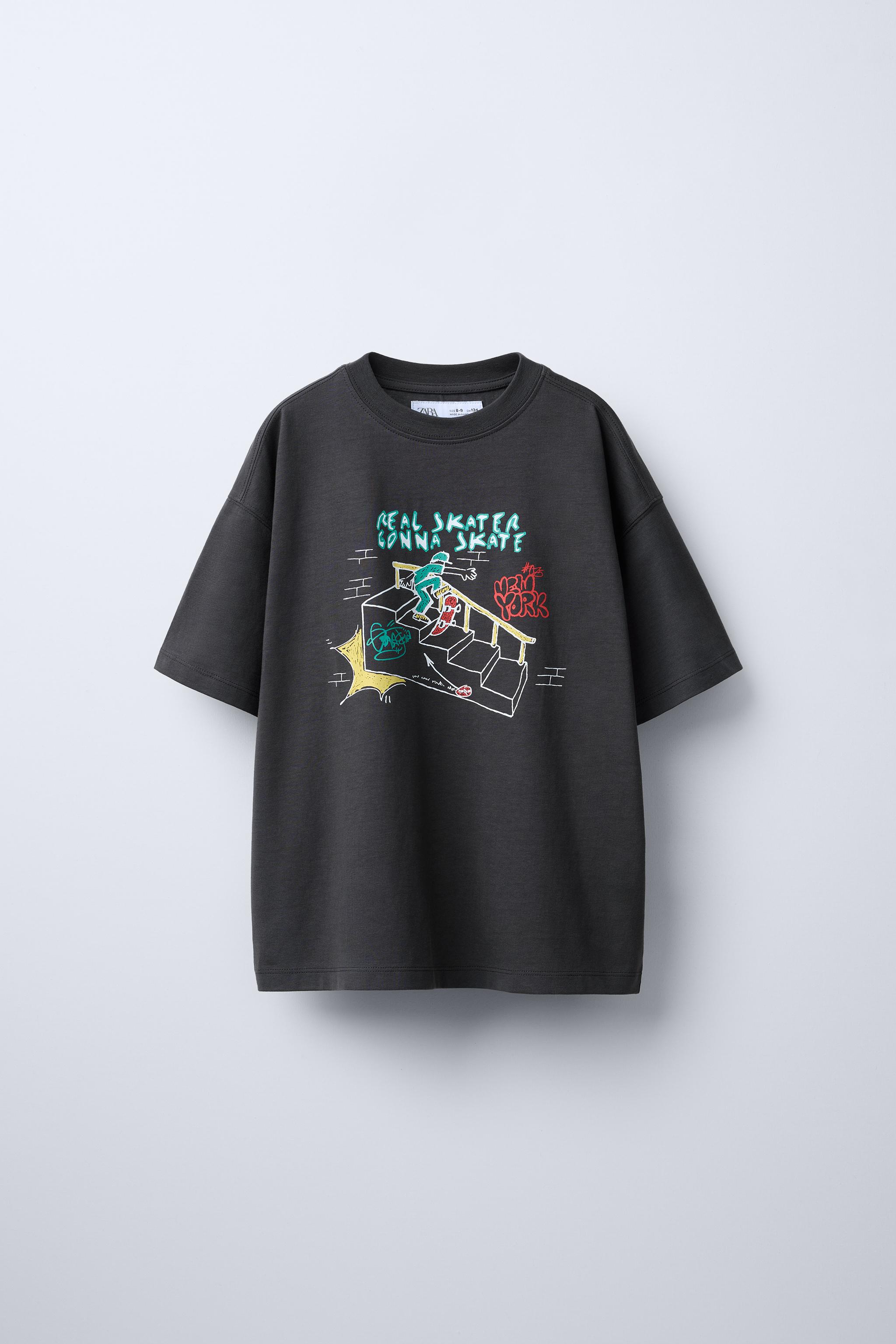 うらた GRAFFITI PRINTED SWEATSHIRT - Mid-blue | ZARA Canada
