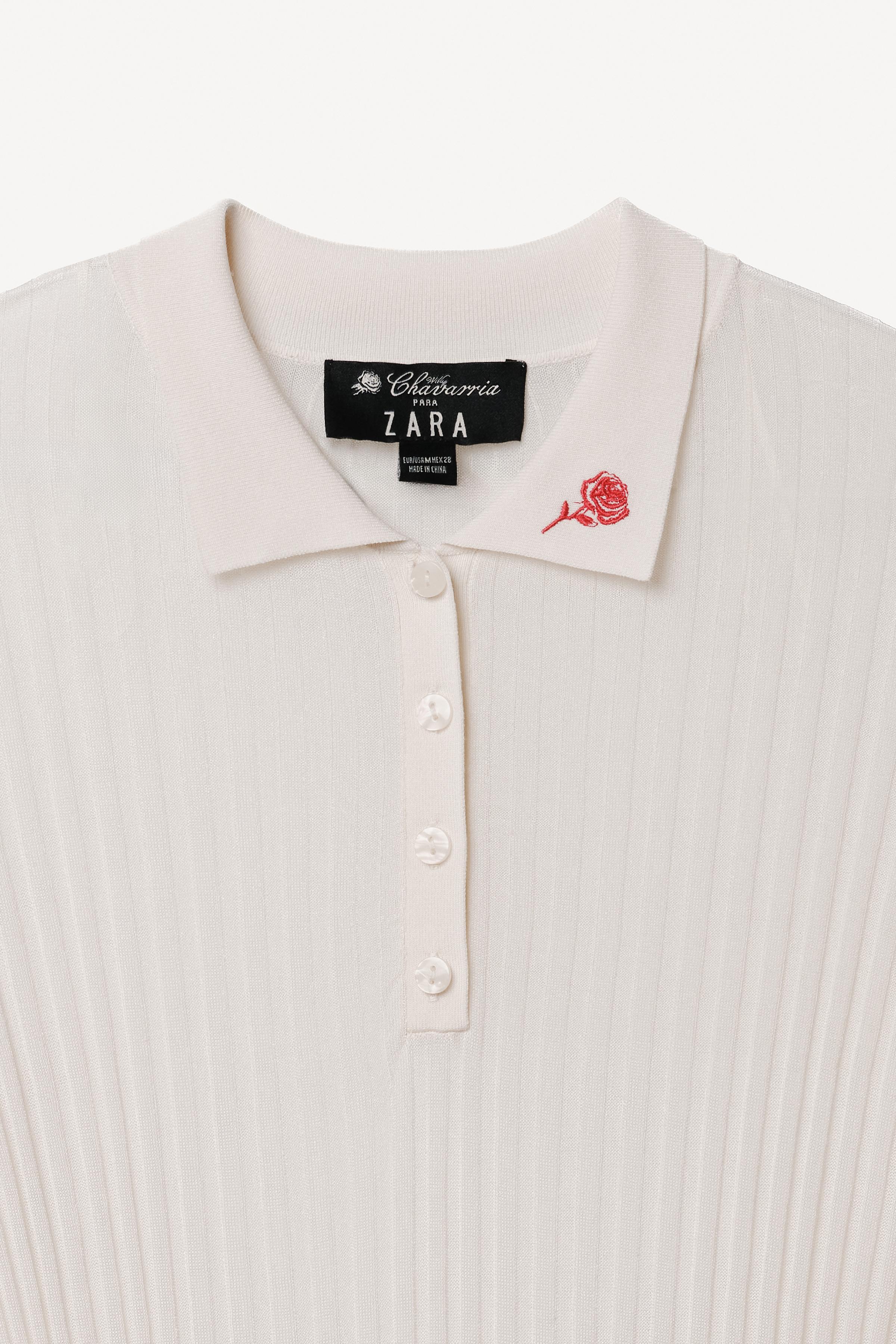 WILLY CHAVARRIA X ZARA EXTRA-FINE RIB KNIT BODYSUIT