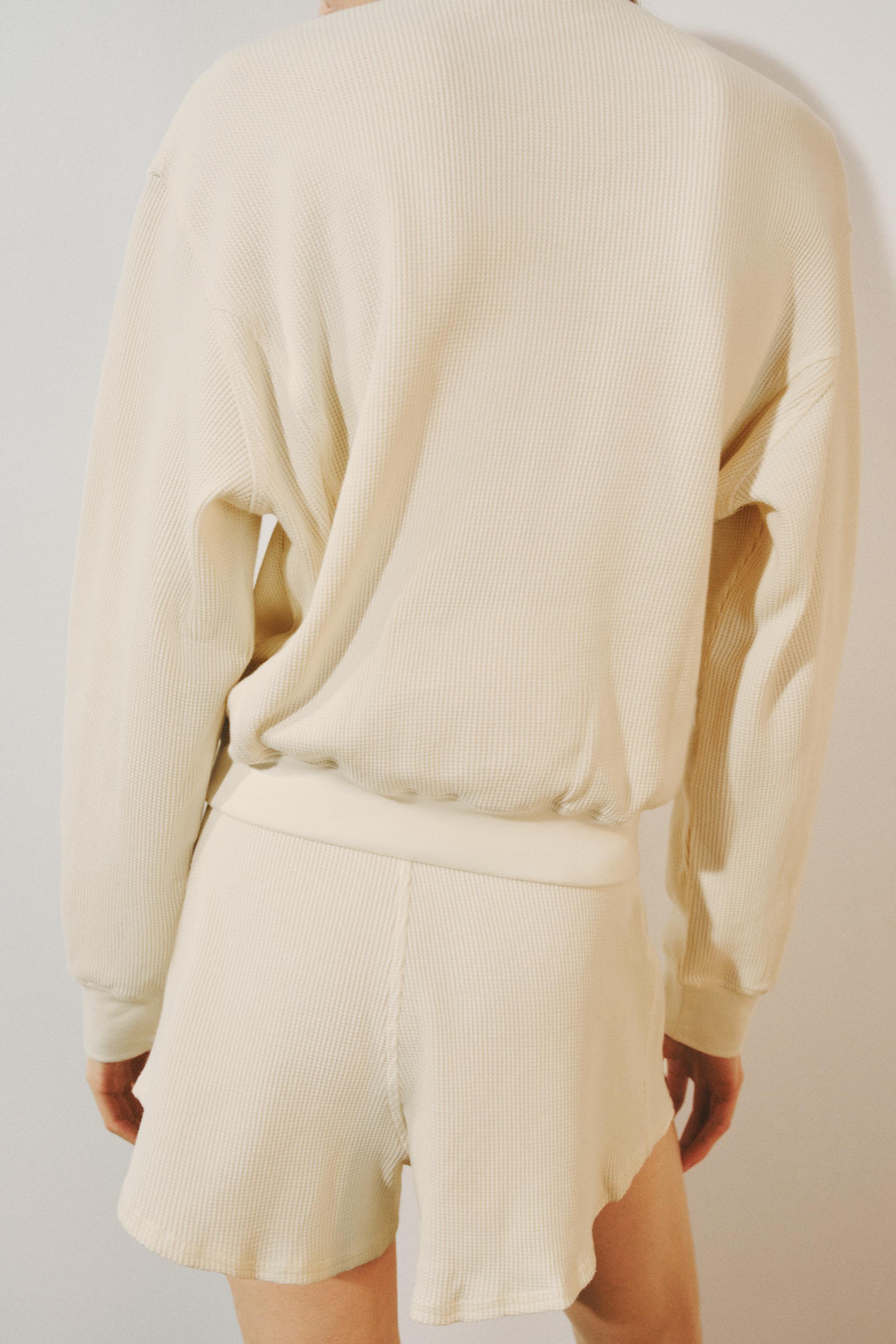 PULL WAFFLE EN COTON
