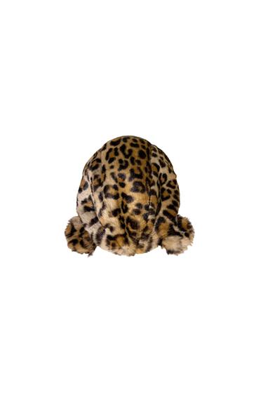 GORRO EFECTO PELO LEOPARDO CON OREJAS